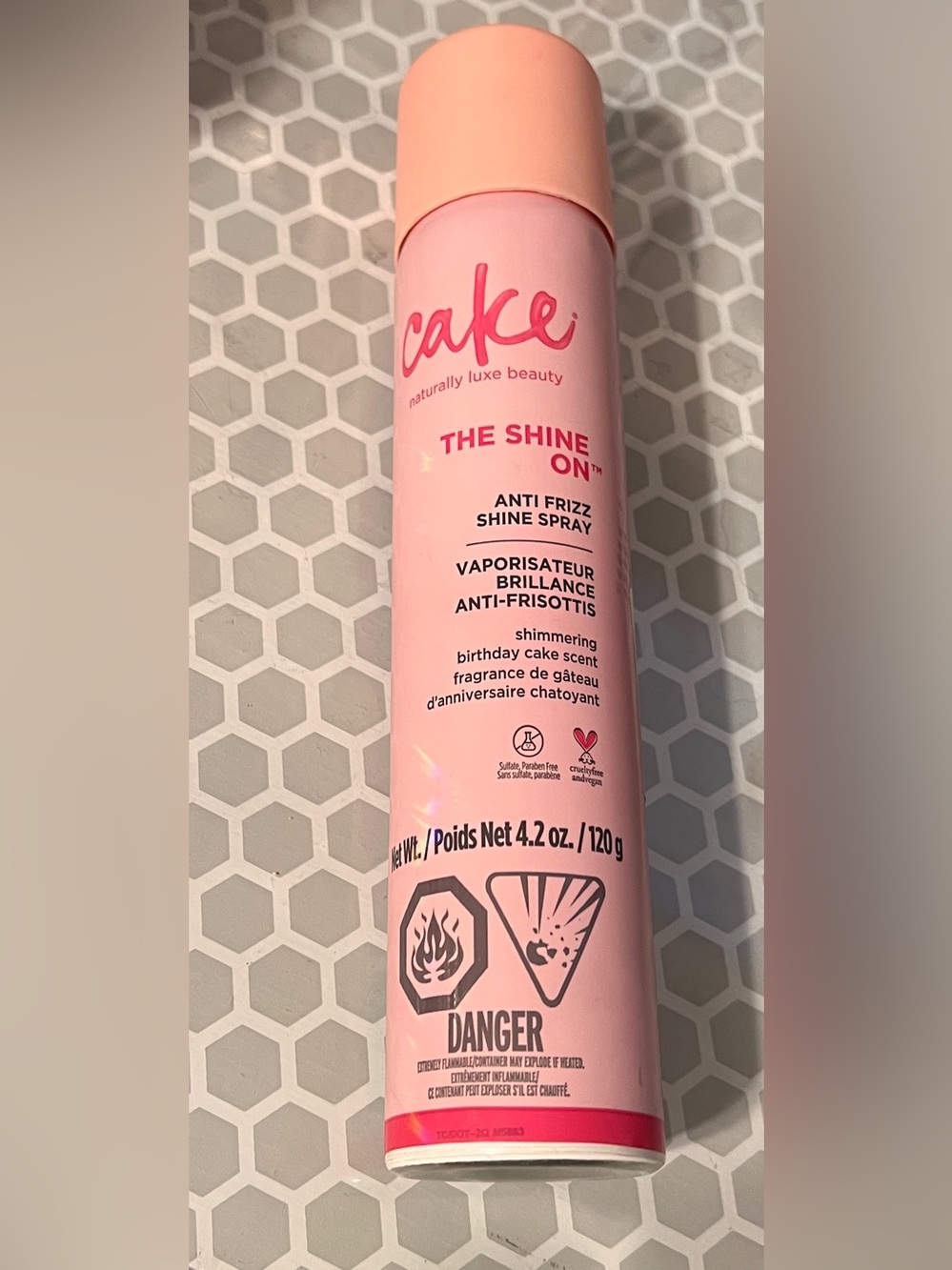Cake Beauty Shine On Anti Frizz Spray 4.2oz Hair Shine Spray Lightweight Finish